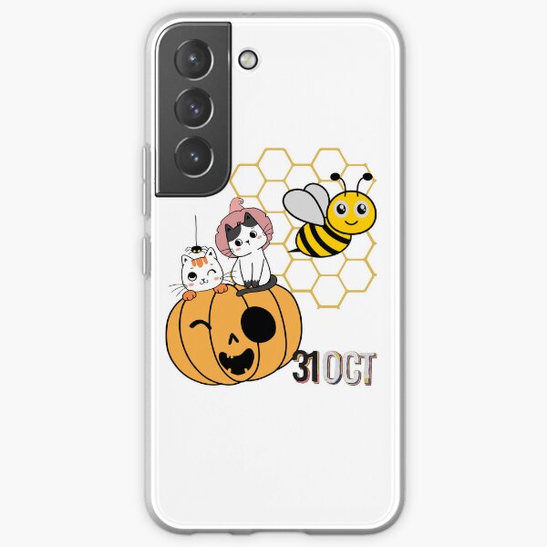 halloween pumpkin bee and puppycat  Samsung Galaxy Soft Case RB1807 product Offical bee and puppycat Merch
