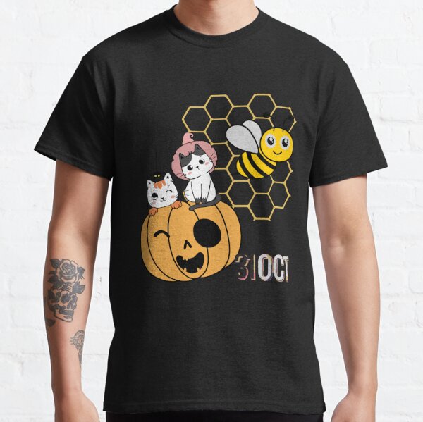 halloween pumpkin bee and puppycat  Classic T-Shirt RB1807 product Offical bee and puppycat Merch