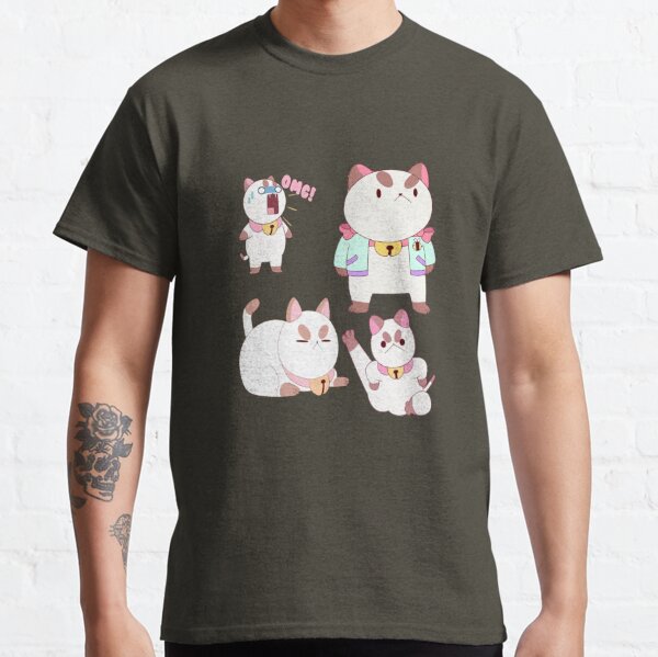 Puppycat Expressions" angry" Cute Angry Face Puppycat Classic T-Shirt RB1807 product Offical bee and puppycat Merch