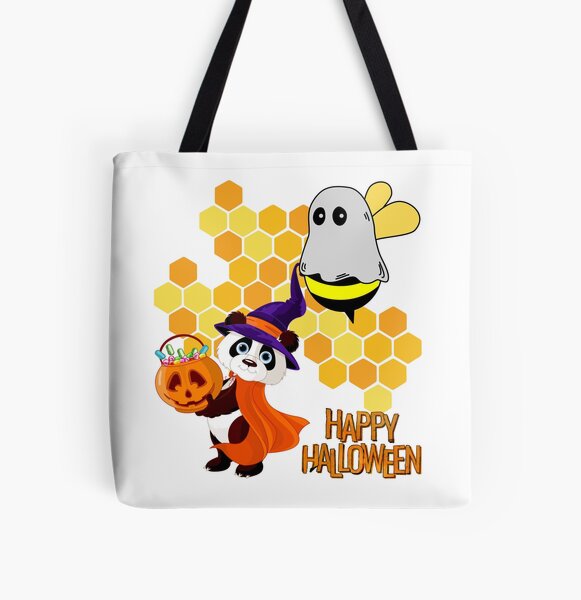 halloween pumpkin bee and puppycat All Over Print Tote Bag RB1807 product Offical bee and puppycat Merch