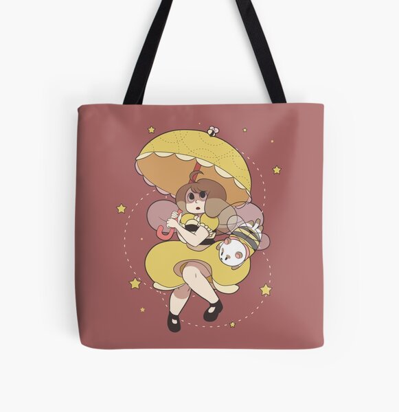 Bee and PuppyCat                  All Over Print Tote Bag RB1807 product Offical bee and puppycat Merch