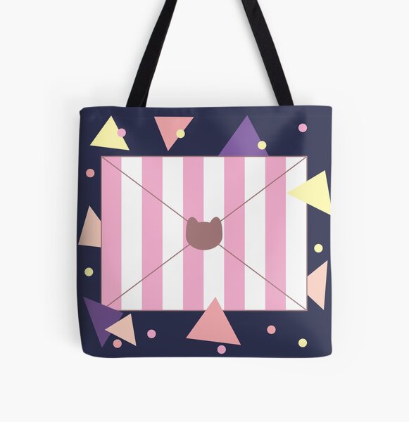 bee and puppycat letter All Over Print Tote Bag RB1807 product Offical bee and puppycat Merch