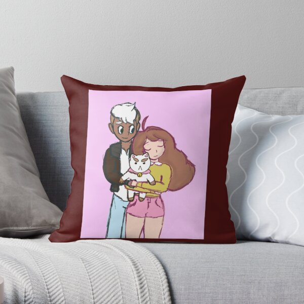 Bee, Deckard, and Puppycat   Throw Pillow RB1807 product Offical bee and puppycat Merch