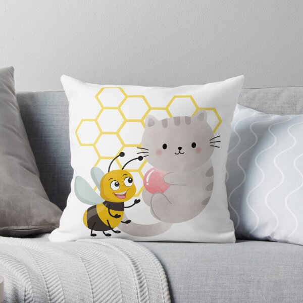toast bee and puppycat Throw Pillow RB1807 product Offical bee and puppycat Merch