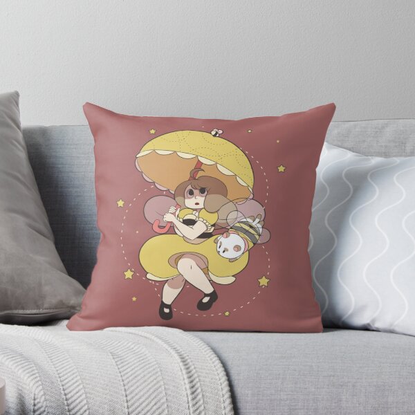 Bee and PuppyCat                  Throw Pillow RB1807 product Offical bee and puppycat Merch