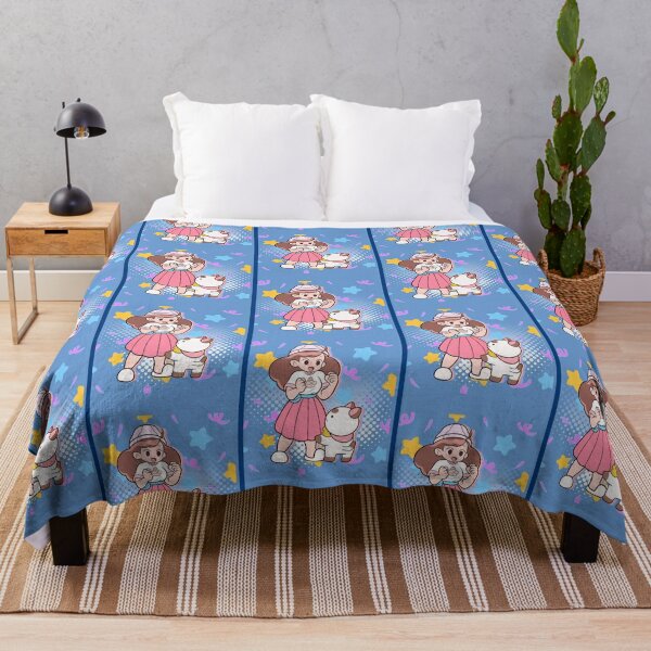 Bee And Puppycat, Bee And Puppycat Graphic Throw Blanket RB1807 product Offical bee and puppycat Merch