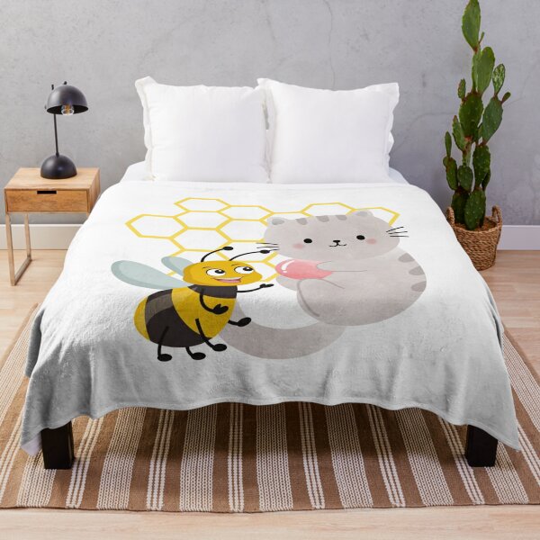 toast bee and puppycat Throw Blanket RB1807 product Offical bee and puppycat Merch