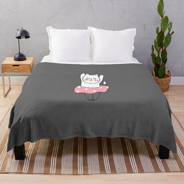 Cute Puppycat Throw Blanket RB1807 product Offical bee and puppycat Merch